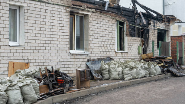 Professional Emergency Fire Cleanup technician working in Silver Lake, FL